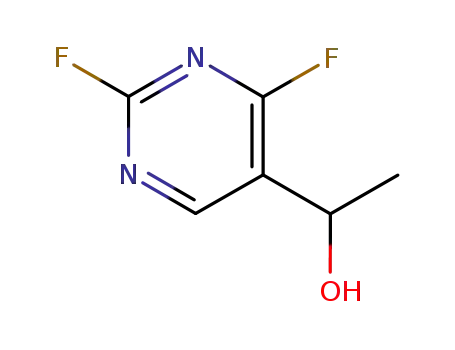 Molecular Structure of 161123-97-3 (5-Pyrimidinemethanol,2,4-difluoro-alpha-methyl-(9CI))