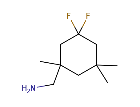 Molecular Structure of 1321999-34-1 ((3,3-difluoro-1,5,5-trimethyl-cyclohexyl)-methylamine)