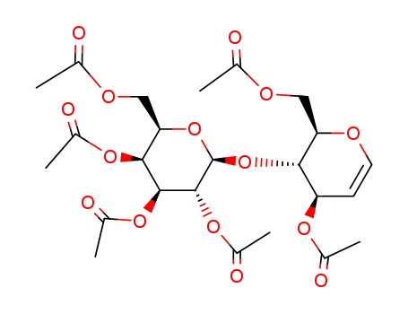 D-arabino-Hex-1-enitol,1,5-anhydro-2-deoxy-4-O-(2,3,4,6-tetra-O-acetyl-b-D-galactopyranosyl)-, 3,6-diacetate