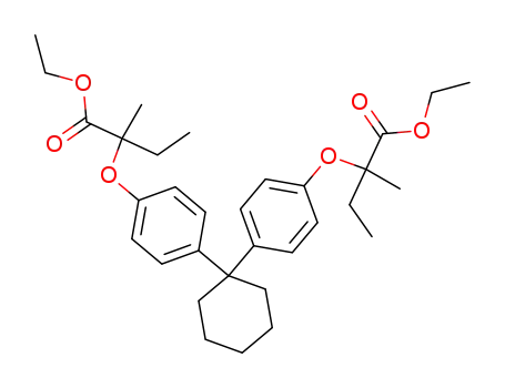 2-(4-{1-[4-(1-Ethoxycarbonyl-1-methyl-propoxy)-phenyl]-cyclohexyl}-phenoxy)-2-methyl-butyric acid ethyl ester