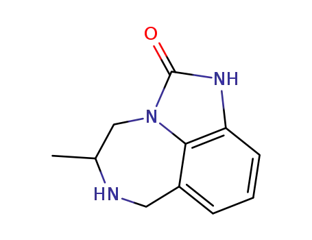 Molecular Structure of 126233-79-2 (4,5,6,7-tetrahydro-5-methylimidazo(4,5,1-jk)(1,4)benzodiazepin-2(1H)-one)