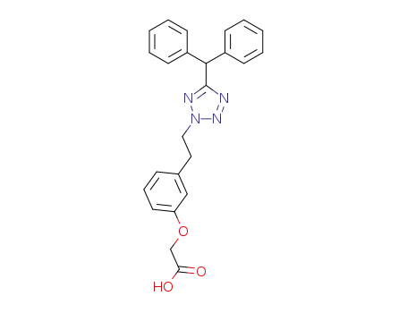 Acetic acid, [3-[2-[5-(diphenylmethyl)-2H-tetrazol-2-yl]ethyl]phenoxy]-