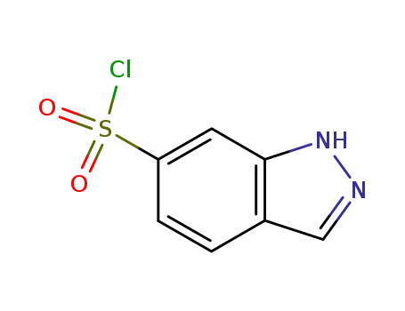 Molecular Structure of 131290-01-2 (1H-Indazole-6-sulfonyl chloride)