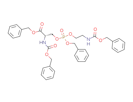 (S)-3-[Benzyloxy-(2-benzyloxycarbonylamino-ethoxy)-phosphoryloxy]-2-benzyloxycarbonylamino-propionic acid benzyl ester