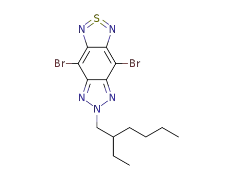 Molecular Structure of 1307899-44-0 (4,8-dibromo-6-(2-ethylhexyl)-[1,2,5]thiadiazolo[3,4-f]benzotriazole)