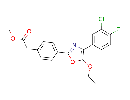 Benzeneacetic acid, 4-(4-(3,4-dichlorophenyl)-5-ethoxy-2-oxazolyl)-, methyl ester