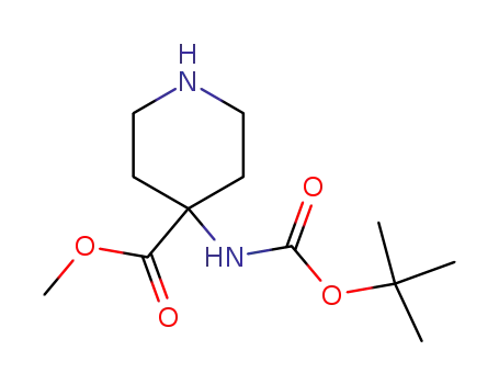 Methyl 4-((tert-butoxycarbonyl)amino)piperidine-4-carboxylate