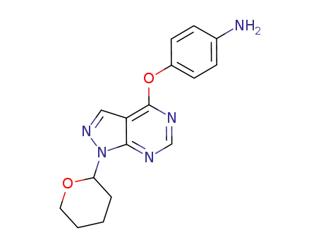 Benzenamine,
4-[[1-(tetrahydro-2H-pyran-2-yl)-1H-pyrazolo[3,4-d]pyrimidin-4-yl]oxy]-