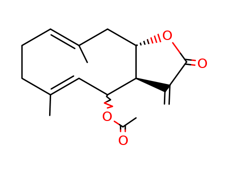 [(1S,9R,10R)-3,7-dimethyl-11-methylidene-12-oxo-13-oxabicyclo[8.3.0]trideca-3,7-dien-9-yl] acetate cas  35001-25-3