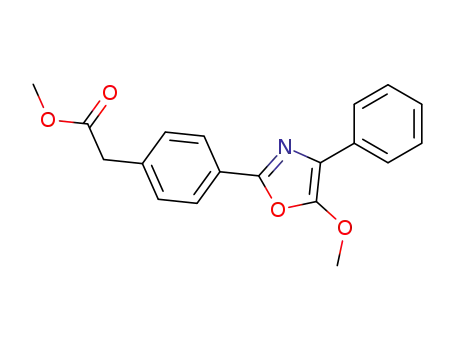 Benzeneacetic acid, 4-(5-methoxy-4-phenyl-2-oxazolyl)-, methyl ester