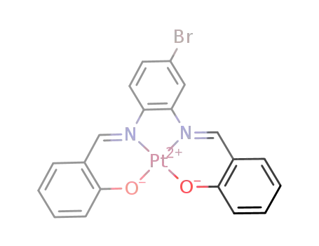 [Pt(BrC<sub>6</sub>H<sub>3</sub>(NCHC<sub>6</sub>H<sub>4</sub>O)2)]