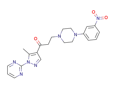 1-(5-methyl-1-pyrimidin-2-yl-1<i>H</i>-pyrazol-4-yl)-3-[4-(3-nitro-phenyl)-piperazin-1-yl]-propan-1-one
