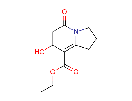 ethyl 7-hydroxy-5-oxo-1,2,3,5-tetrahydroindolizine-8-carboxylate