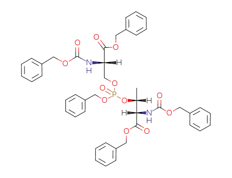 (S)-3-[Benzyloxy-((S)-2-benzyloxycarbonyl-2-benzyloxycarbonylamino-ethoxy)-phosphoryloxy]-2-benzyloxycarbonylamino-butyric acid benzyl ester