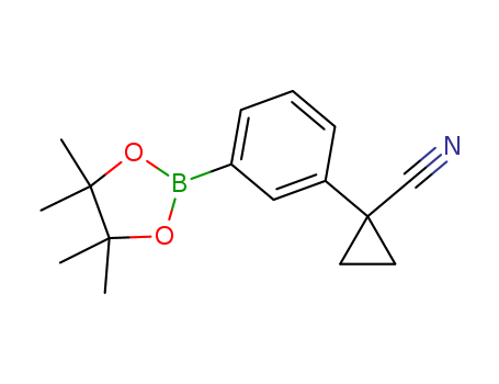 1-[3-(4,4,5,5-tetramethyl-1,3,2-dioxaborolan-2-yl)phenyl]cyclopropane-1-carbonitrile
