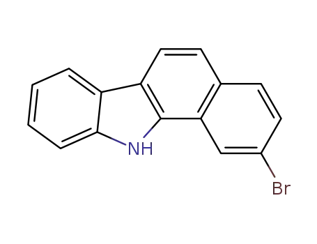 Molecular Structure of 103569-04-6 (2-bromo-11H-benzo[a]carbazole)