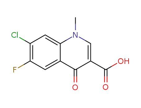3-Quinolinecarboxylic acid,
7-chloro-6-fluoro-1,4-dihydro-1-methyl-4-oxo-