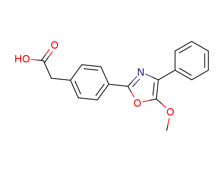 Benzeneacetic acid, 4-(5-methoxy-4-phenyl-2-oxazolyl)-