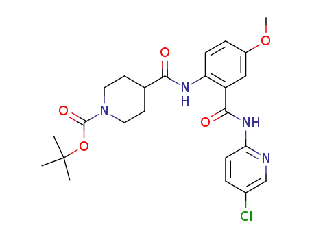 2-[(1-tert-butoxycarbonylpiperidin-4-ylcarbonyl)amino]-N-(5-chloropyridin-2-yl)-5-methoxybenzamide