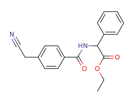 (4-Cyanomethyl-benzoylamino)-phenyl-acetic acid ethyl ester