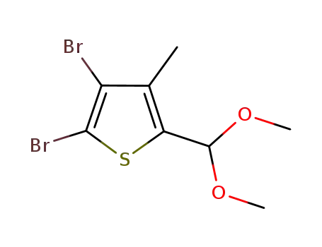 Thiophene, 2,3-dibromo-5-(dimethoxymethyl)-4-methyl-