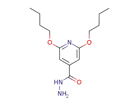 Molecular Structure of 57803-54-0 (2,6-Dibutoxyisonicotinic hydrazide)
