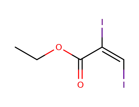 2-Propenoic acid, 2,3-diiodo-, ethyl ester, (2E)-