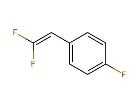 Molecular Structure of 1743-00-6 (Benzene, 1-(2,2-difluoroethenyl)-4-fluoro-)