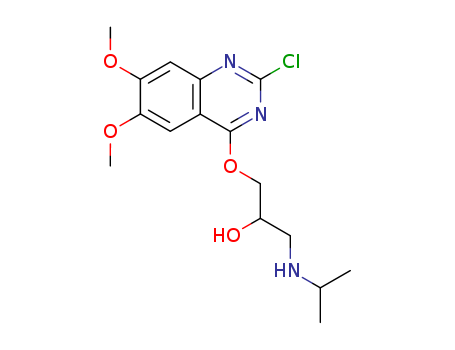 1-((2-CHLORO-6,7-DIMETHOXY-4-QUINAZOLINYL)OXY)-3-((ISOPROPYL)AMINO )-02-PROPANOL