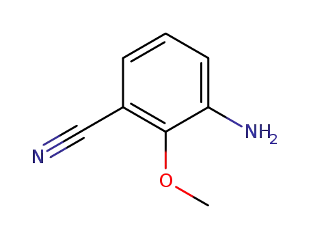 Molecular Structure of 725718-10-5 (o-Anisonitrile, 3-amino- (5CI))