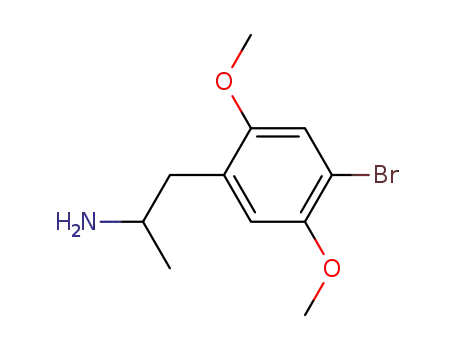Molecular Structure of 64638-07-9 (Brolamfetamine)