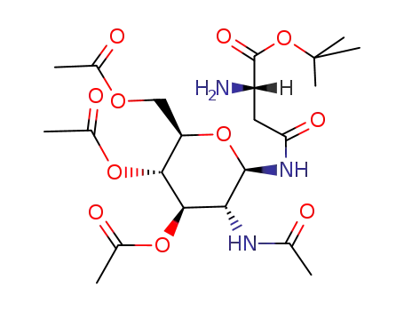 N<sup>4</sup>-(2-Acetamido-3,4,6-tri-O-acetyl-2-desoxy-β-D-glucopyranosyl)-asparagin-tert-butylester