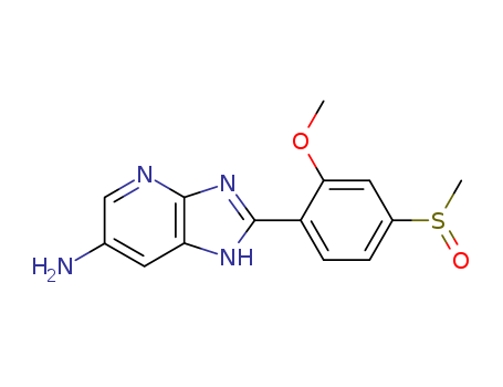3H-Imidazo[4,5-b]pyridin-6-amine,2-[2-methoxy-4-(methylsulfinyl)phenyl]-