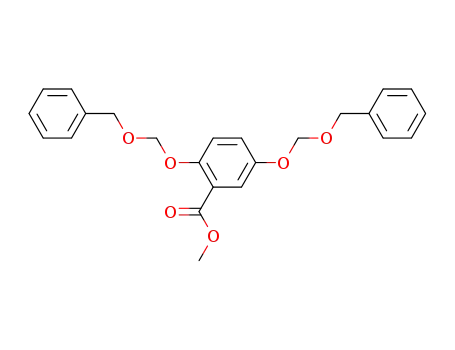 Molecular Structure of 512165-74-1 (methyl 2,5-bis(benzyloxymethoxy)benzoate)