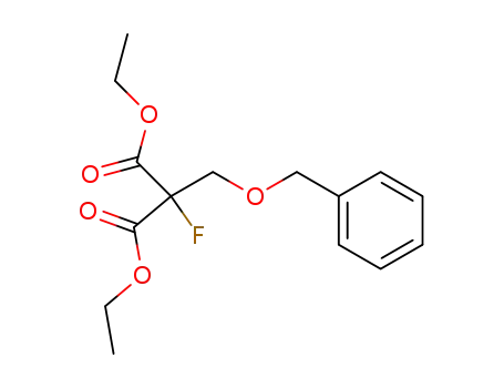 Molecular Structure of 133384-77-7 (2-fluoro-2-benzyloxymethylmalonic acid diethyl ester)