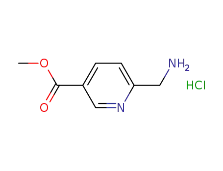 Molecular Structure of 1072438-56-2 (METHYL 6-(AMINOMETHYL)NICOTINATE HYDROCHLORIDE)
