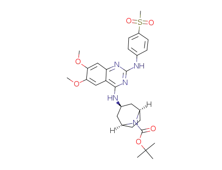 tert-butyl endo-3-(6,7-dimethoxy-2-(4-(methylsulfonyl)phenylamino)quinazolin-4-ylamino)-8-azabicyclo[3.2.1]octane-8-carboxylate