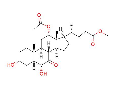 12-(Acetyloxy)-3,6-dihydroxy-7-oxocholan-24-oic acid methyl ester
