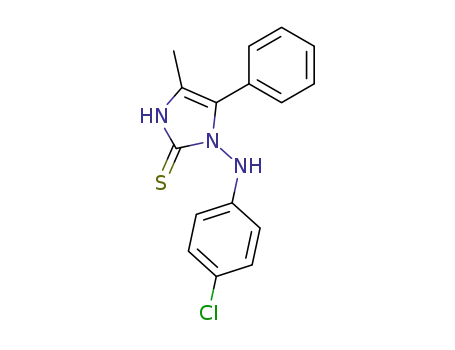 Molecular Structure of 191349-41-4 (2H-Imidazole-2-thione, 1-[(4-chlorophenyl)amino]-1,3-dihydro-4-methyl-5-phenyl-)