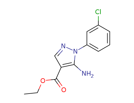 ethyl 5-amino-1-(3-chlorophenyl)pyrazole-4-carboxylate cas no. 15001-08-8 96%