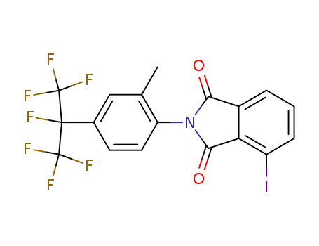 Molecular Structure of 346575-66-4 (3-iodo-N-(4-heptafluoroisopropyl-2-methylphenyl)phthalimide)