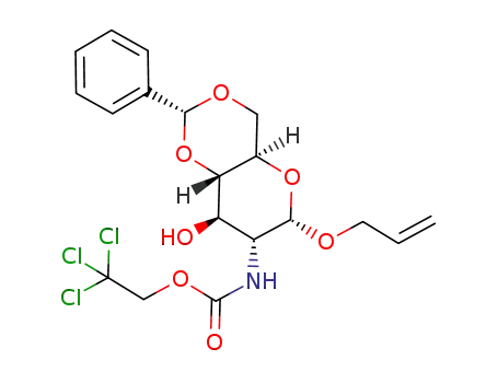 allyl 4,6-O-benzylidene-2-deoxy-2-(2,2,2-trichloroethoxycarbonylamino)-α-D-glucopyranoside