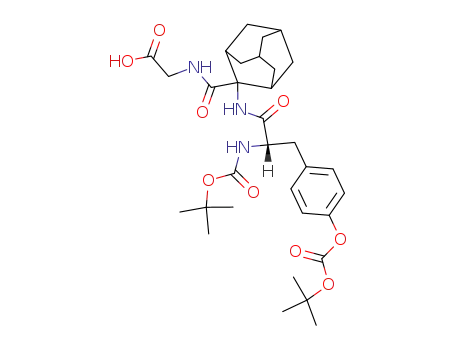 ({2-[2-<i>tert</i>-butoxycarbonylamino-3-(4-<i>tert</i>-butoxycarbonyloxy-phenyl)-propionylamino]-adamantane-2-carbonyl}-amino)-acetic acid