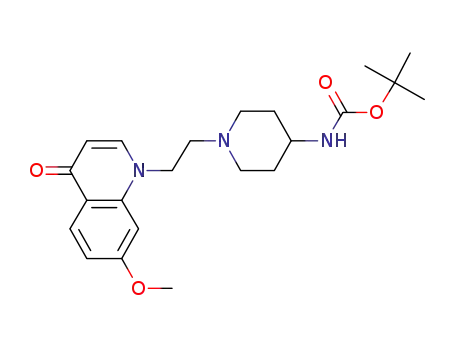 tert-butyl {1-[2-(7-methoxy-4-oxoquinolin-1(4H)-yl)ethyl]piperidin-4-yl}carbamate