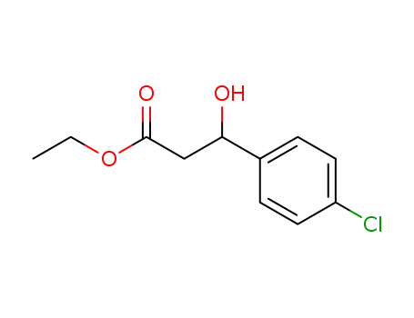 Molecular Structure of 70200-14-5 (ethyl 3-hydroxy-3-(4-chlorophenyl)propanoate)