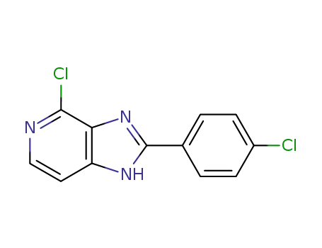 Molecular Structure of 75007-99-7 (4-Chloro-2-(4-chlorophenyl)-imidazo(4,5-c)pyridine)