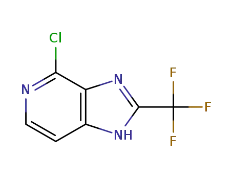 Molecular Structure of 877402-76-1 (4-chloro-2-(trifluoromethyl)-3H-imidazo[4,5-c]pyridine)