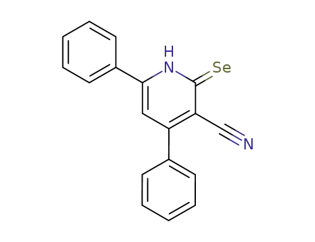 Molecular Structure of 98013-45-7 (3-Pyridinecarbonitrile, 1,2-dihydro-4,6-diphenyl-2-selenoxo-)