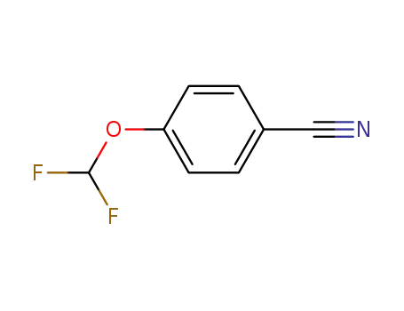 Molecular Structure of 90446-25-6 (4-(Difluoromethoxy)benzonitrile)