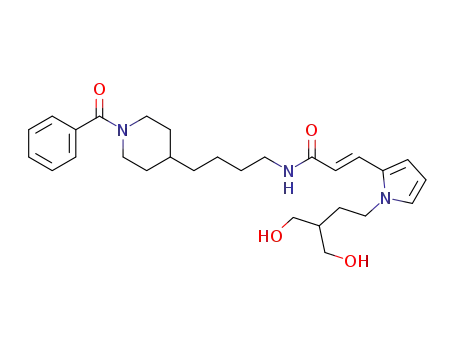 (E)-N-(4-(1-benzoylpiperidin-4-yl)butyl)-3-(1-(4-hydroxy-3-(hydroxymethyl)butyl)-1H-pyrrol-2-yl)acrylamide